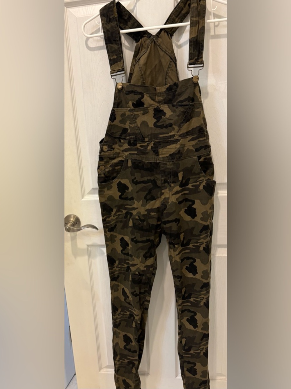 American Bazi‎ Camo Print Overalls in Olive and Dark Green